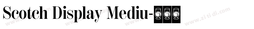 Scotch Display Mediu字体转换